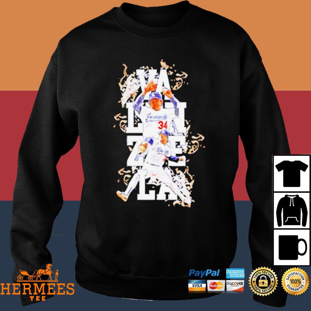 Official dodgers 34 fernando valenzuela shirt, hoodie, sweater, long sleeve  and tank top