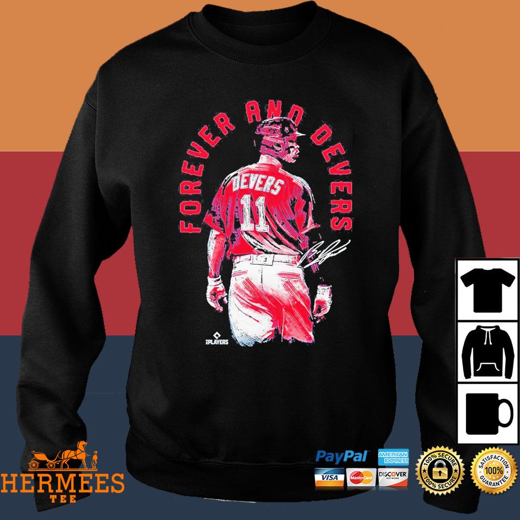 Boston red sox 11 rafael devers forever devers signature shirt, hoodie,  longsleeve tee, sweater