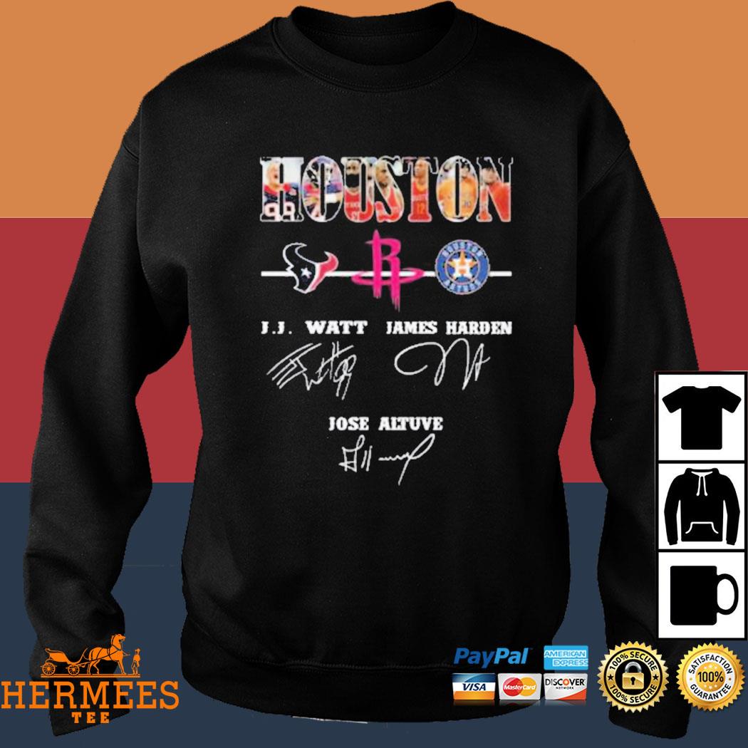 Houston Sports Team Houston Texan Houston Rockets And Houston Astros  Signatures shirt, hoodie, sweater, long sleeve and tank top