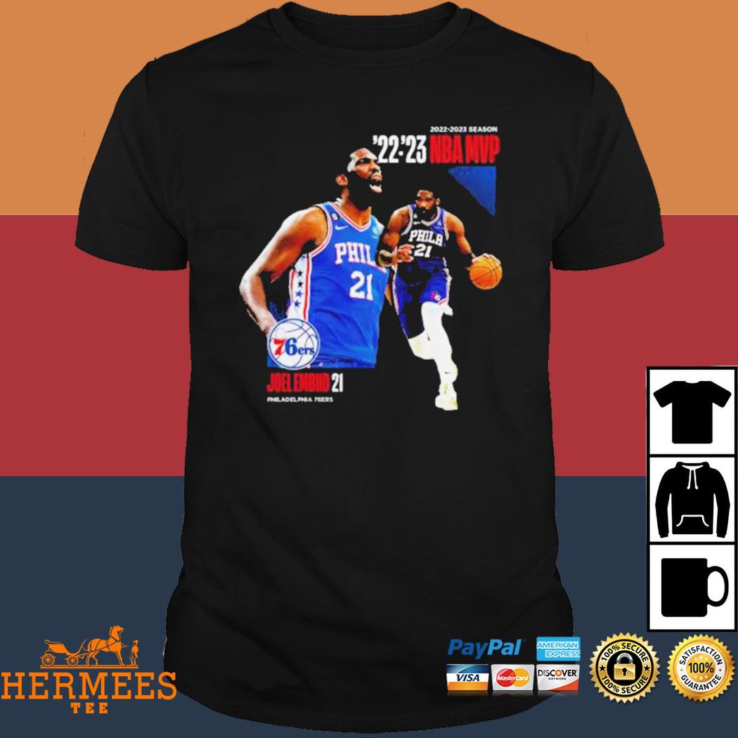 Philadelphia 76ers Joel Embiid MVP shirt, hoodie, longsleeve, sweatshirt,  v-neck tee