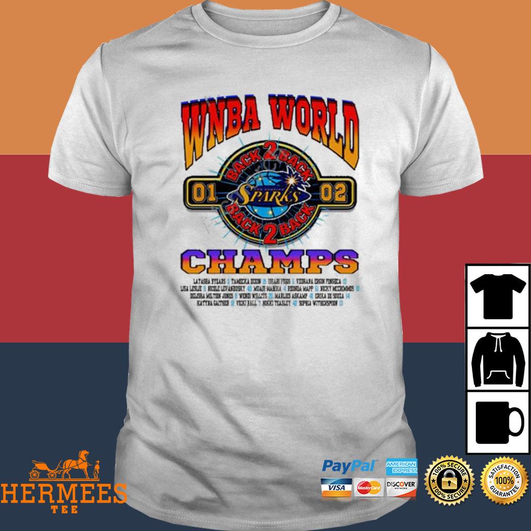 WNBA los angeles sparks back to back champs shirt, hoodie