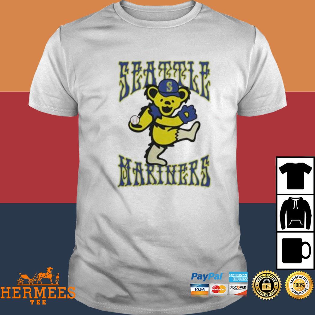 Mariners shop Seattle mariners homage gray grateful dead bear shirt,  hoodie, longsleeve, sweater