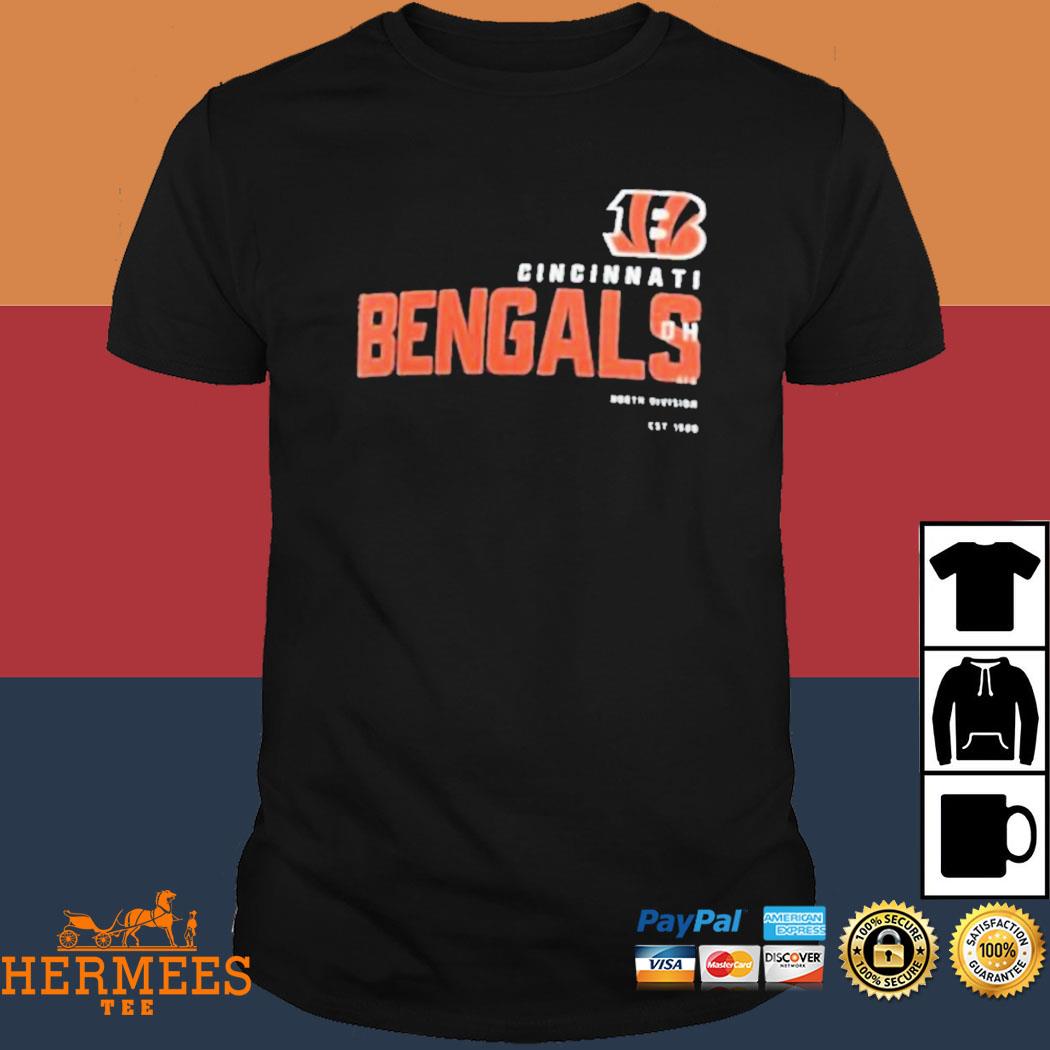 Official Nike men's cincinnatI bengals team name heather t-shirt