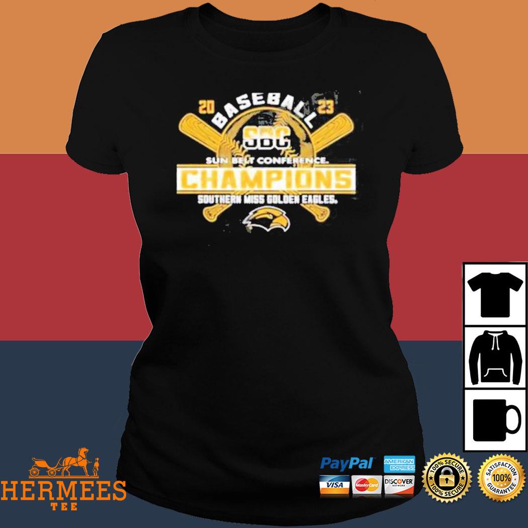 Southern Miss Golden Eagles 2023 Sun Belt Conference Champions shirt,  hoodie, sweater, long sleeve and tank top