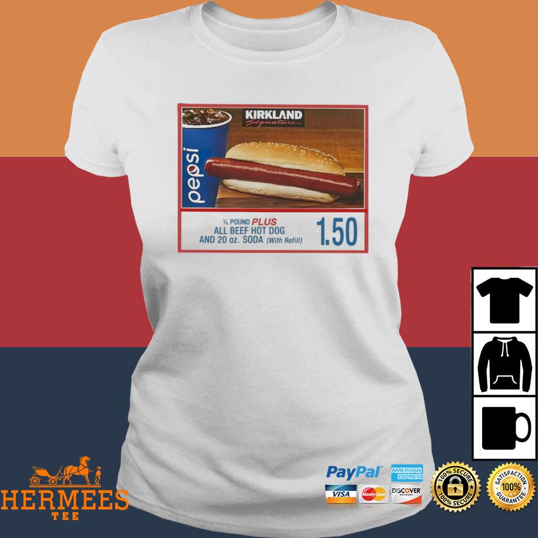 Kirkland Costco Hot Dog Combo T-Shirt 