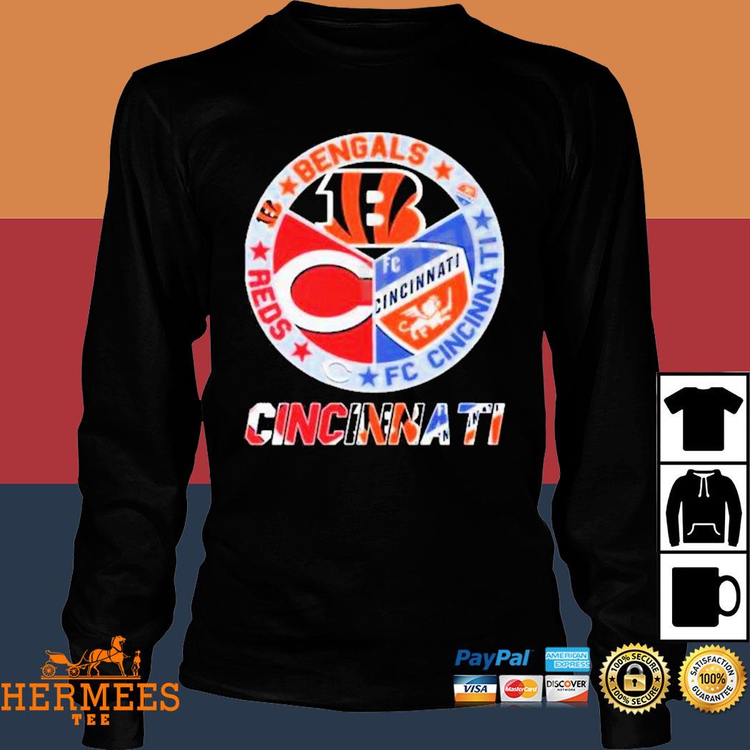 Cincinnati Reds Bengals FC Cincinnati 3 teams sports circle logo