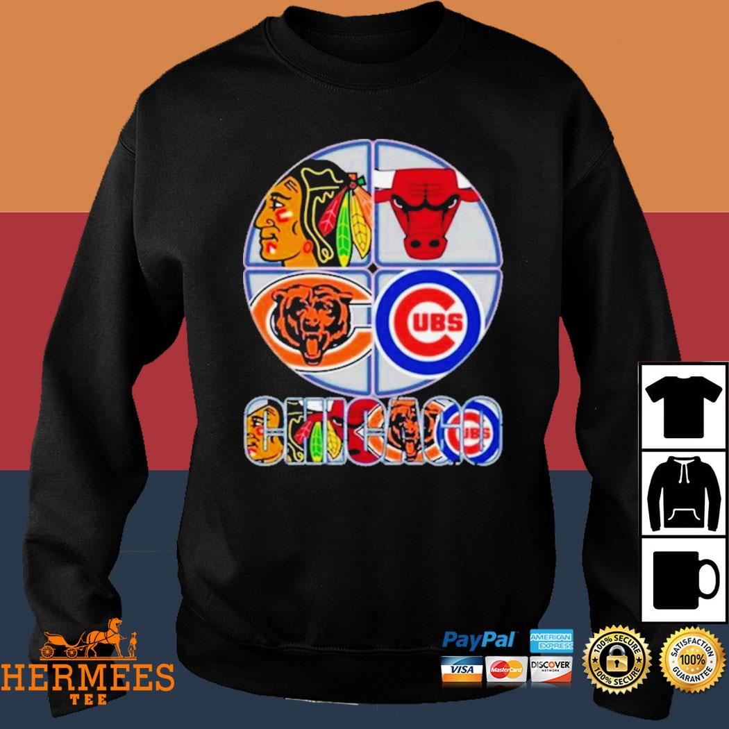 Official 2023 chicago team sport chicago bulls chicago blackhawks chicago  bears Chicago Cubs T-shirt, hoodie, tank top, sweater and long sleeve  t-shirt