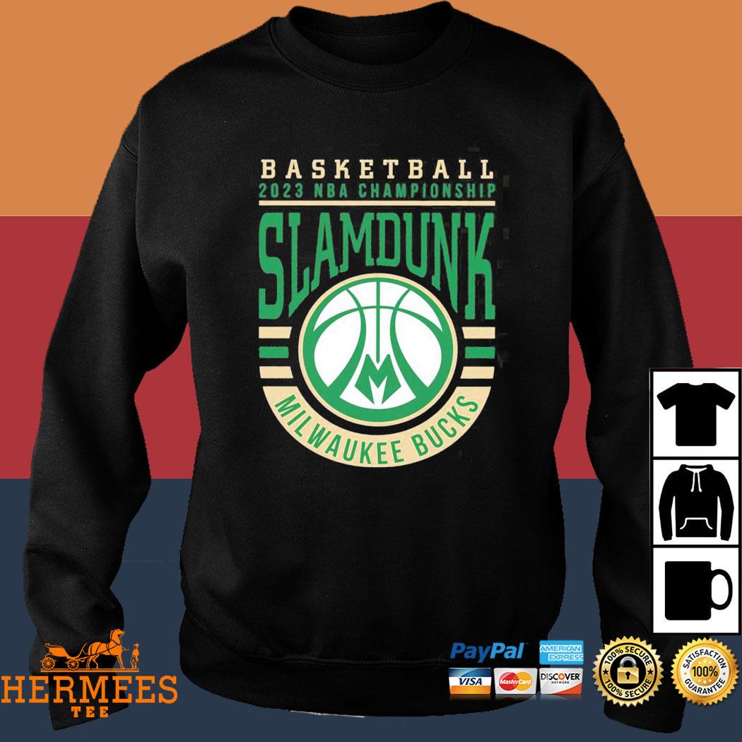 Official 2023 Nba Championship Slamdunk Milwaukee Bucks Basketball Logo  shirt, hoodie, sweater, long sleeve and tank top
