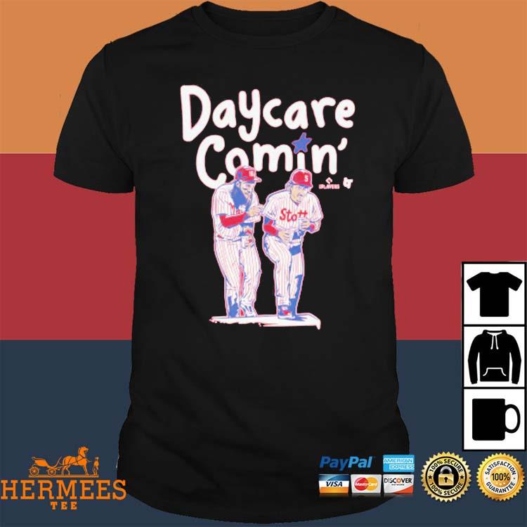 Brandon Marsh & Bryson Stott Daycare Comin' Shirt, hoodie, longsleeve,  sweatshirt, v-neck tee