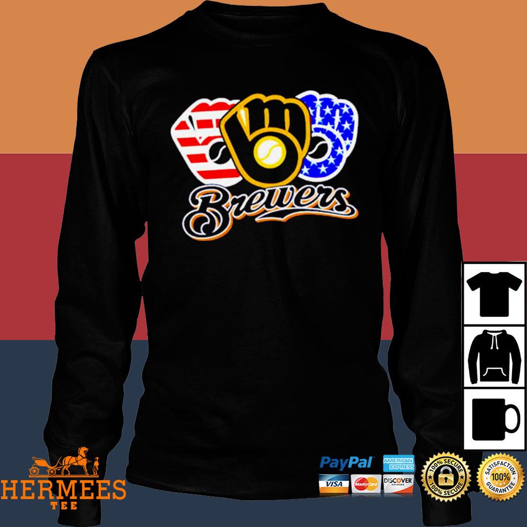 Official Brewers American Flag 4th Of July Shirt, hoodie, tank top, sweater  and long sleeve t-shirt