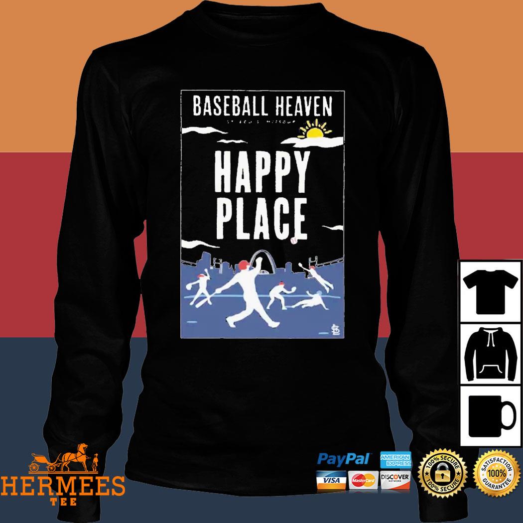Cardinals Book Club Baseball Heaven Happy Place Shirt - Rockatee
