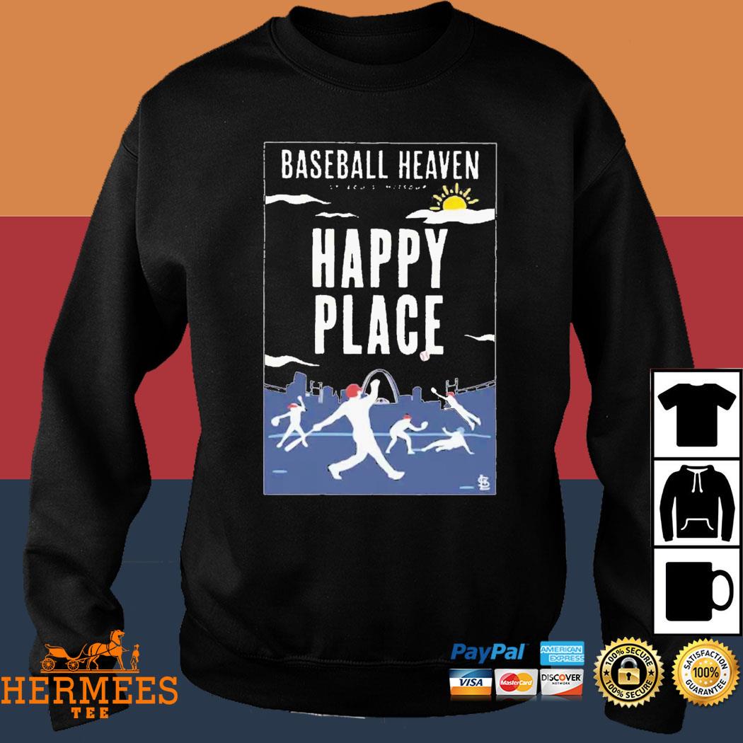 Cardinals Book Club Baseball Heaven Happy Place Shirt