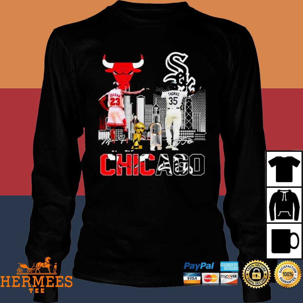 Official Logo Chicago bulls chicago white sox Jordan and thomas