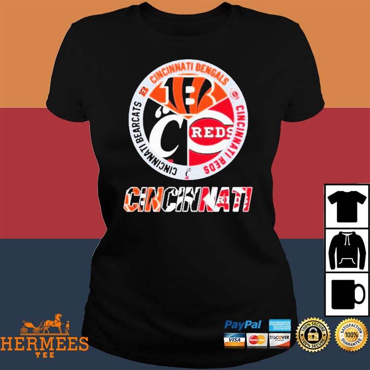 CincinnatI city cincinnatI bengals and cincinnatI reds baseball shirt,  hoodie, sweater, long sleeve and tank top