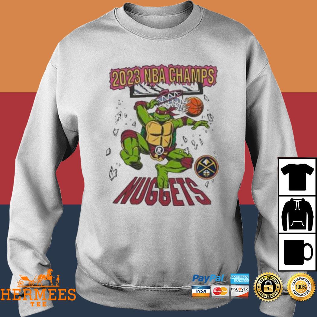 Logo Denver nuggets homage 2023 finals champions x tmnt shirt