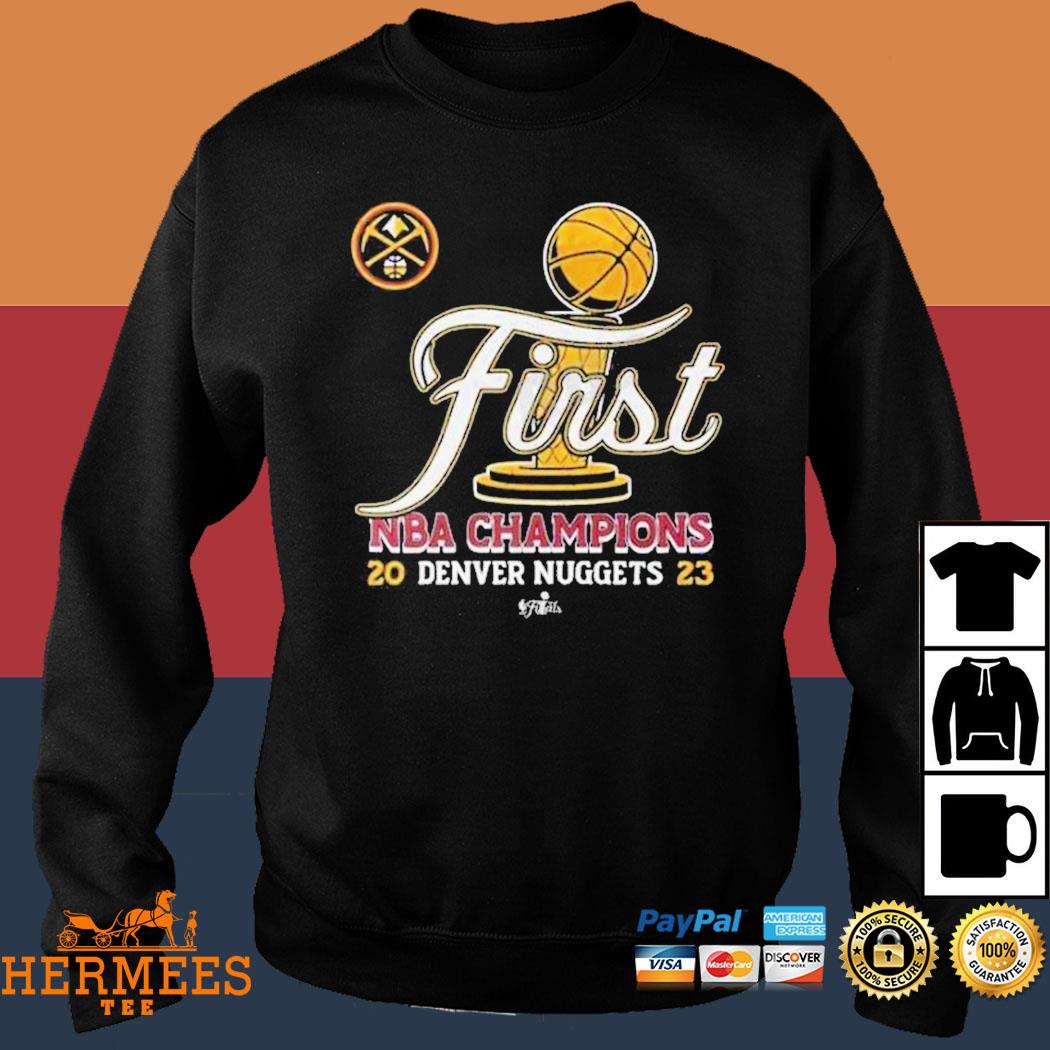 Official Logo Denver nuggets 2023 NBA champions first NBA champions shirt,  hoodie, sweater, long sleeve and tank top