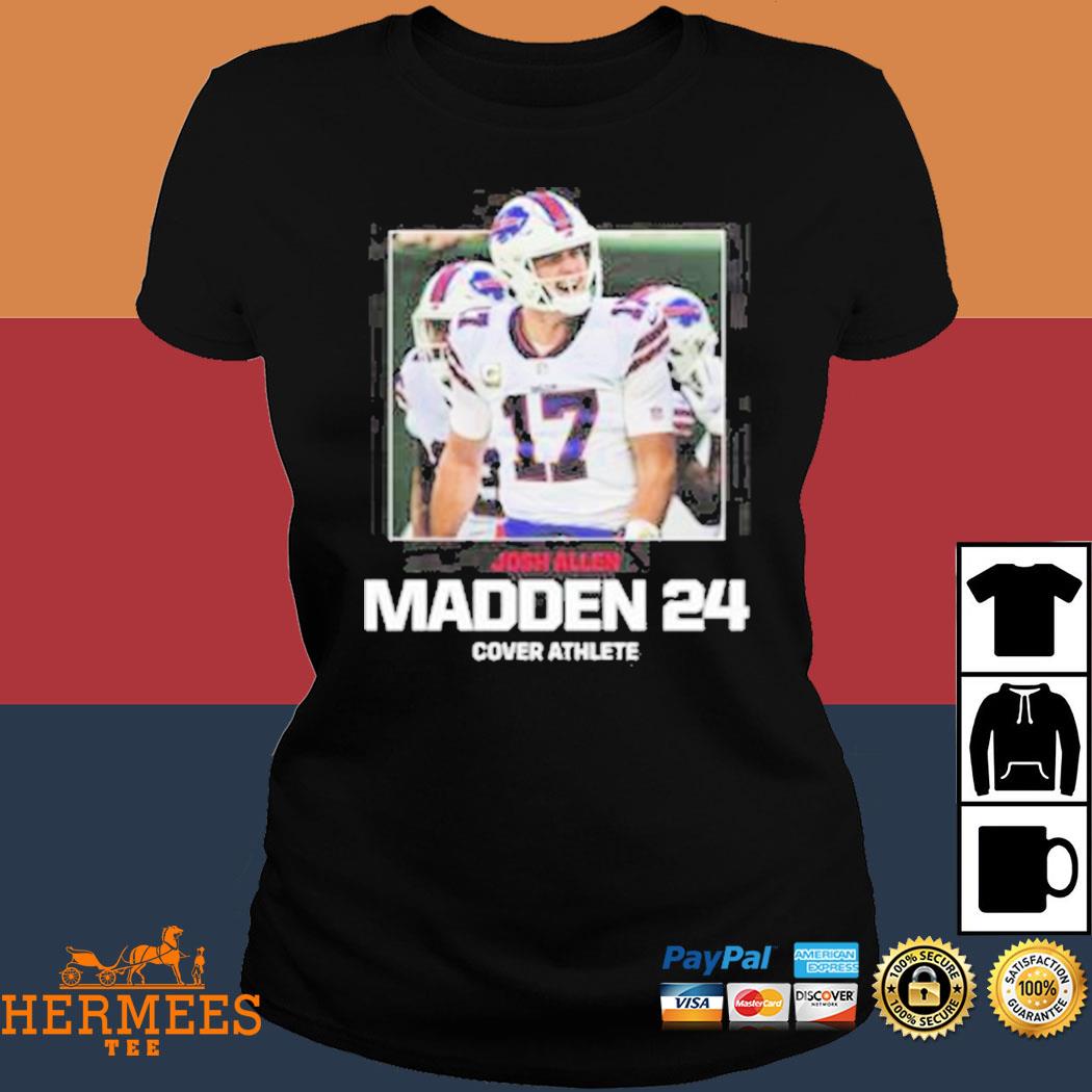 Official The NFL Madden 24 Cover Josh Allen Buffalo Bills T-Shirt