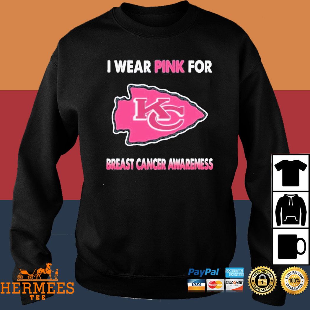 Original Kansas City Chiefs I wear pink for Breast Cancer Awareness 2023  shirt, hoodie, sweater, long sleeve and tank top