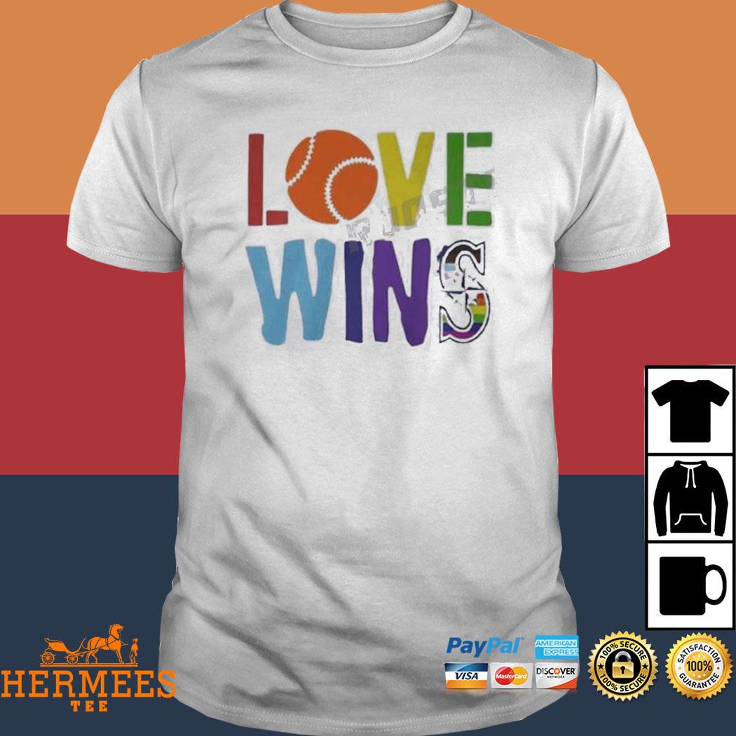 Love Wins Seattle Mariners Pride Logo T-Shirt, hoodie, sweater