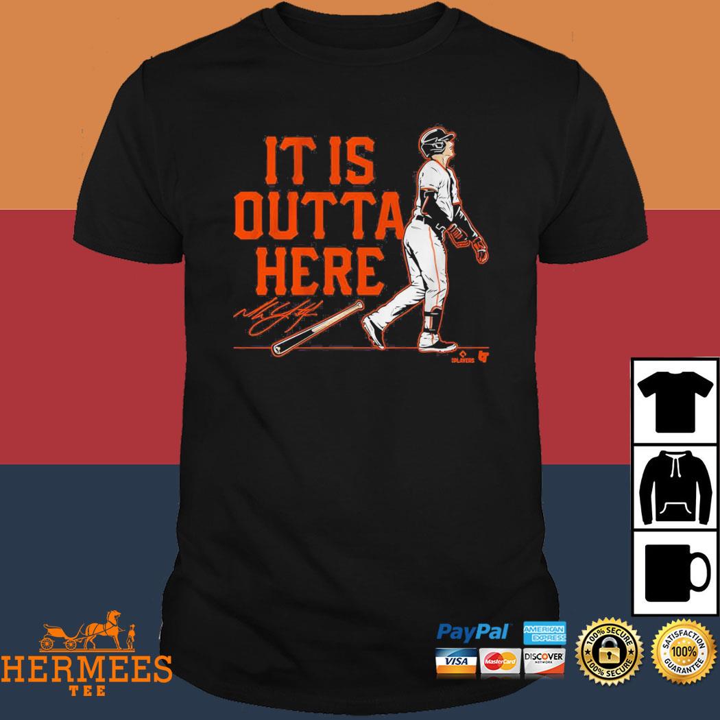 Mike Yastrzemski It Is Outta Here Shirt, Hoodie, Sweatshirt, Women Tee -  Lelemoon