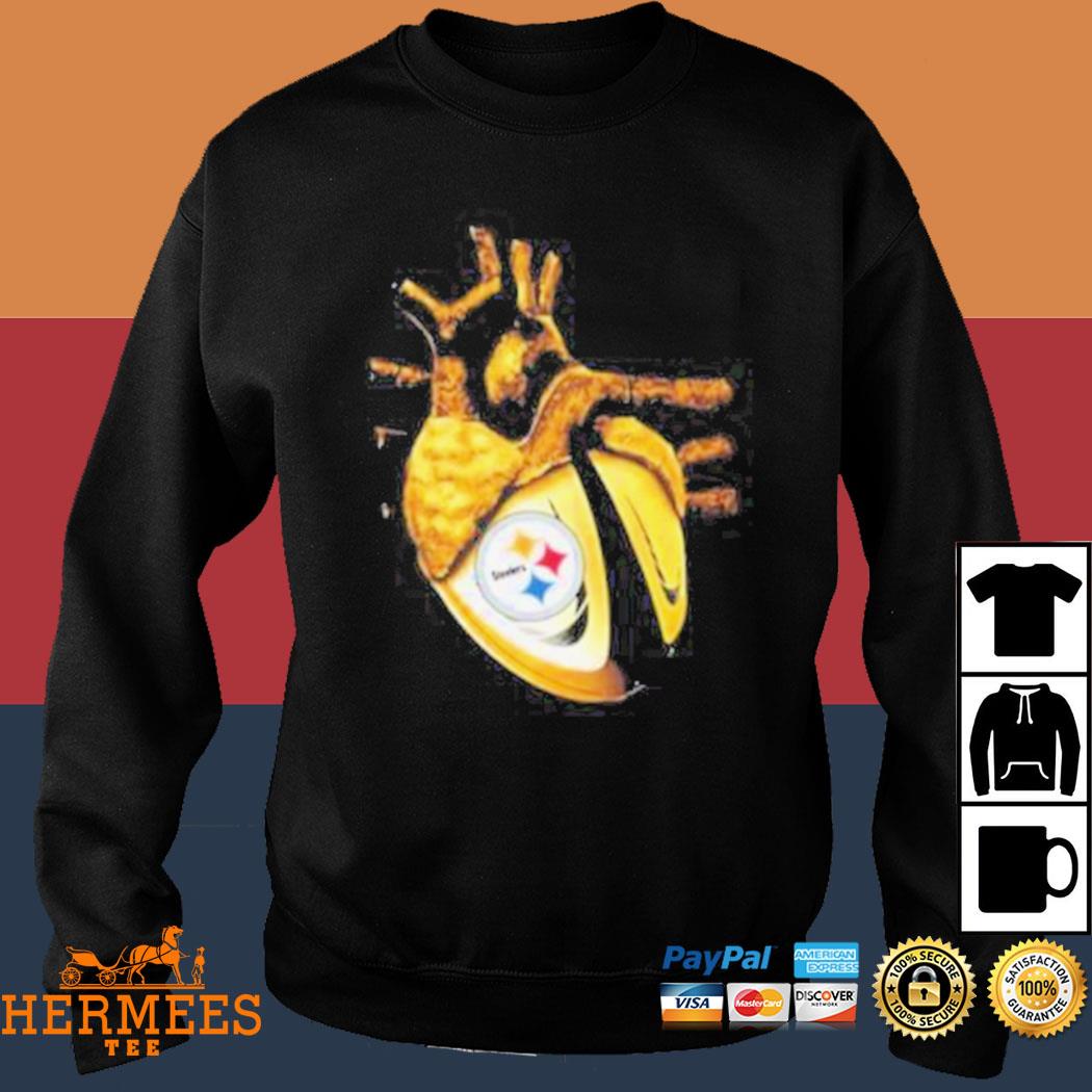 Official Logo Pittsburgh Steelers logo heart 2023 shirt, hoodie, sweater,  long sleeve and tank top