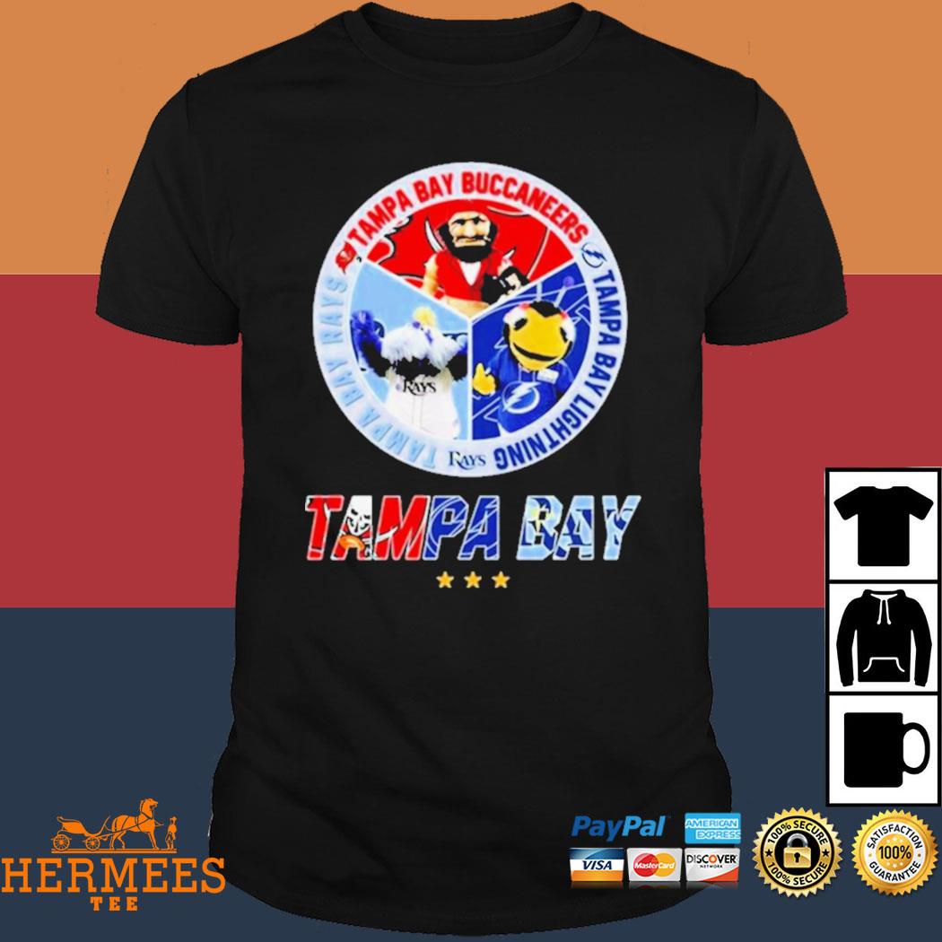 Tampa Bay Buccaneers Bay Rays Bay Lightning skyline logo shirt, hoodie,  sweater, long sleeve and tank top