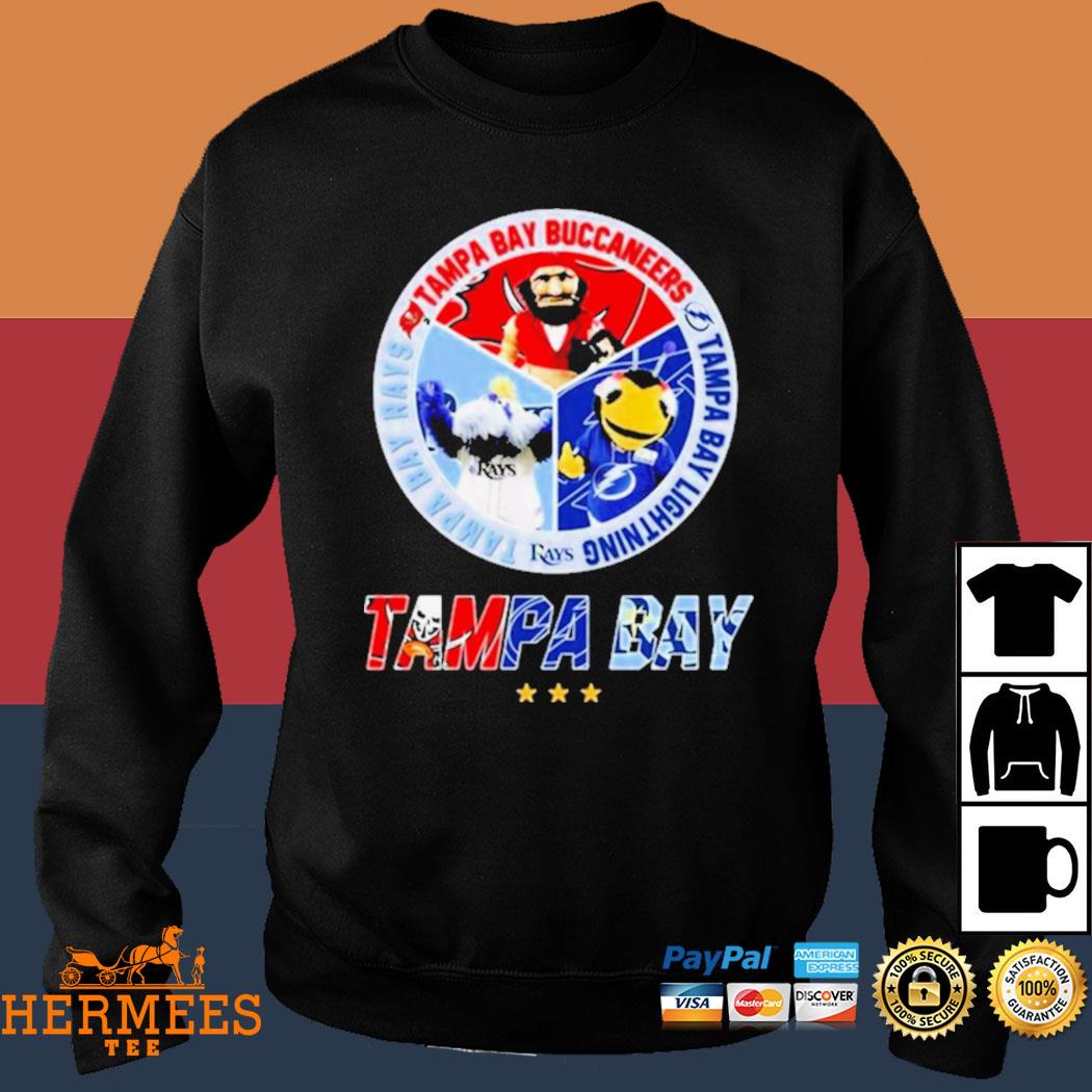 Tampa Bay Buccaneers Bay Rays Bay Lightning skyline logo shirt, hoodie,  sweater, long sleeve and tank top