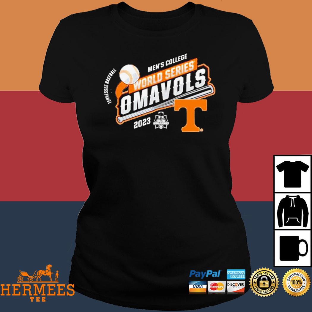 Men's college world series Omavols 2023 tennessee baseball shirt