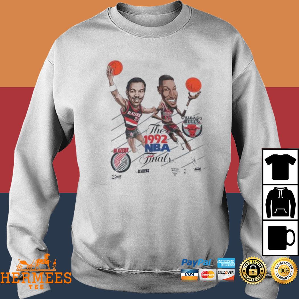 Vintage 1992 NBA Finals Caricature T-shirt - Ink In Action