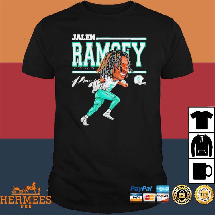 Jalen Ramsey Miami Dolphins Cartoon signature shirt - Dalatshirt