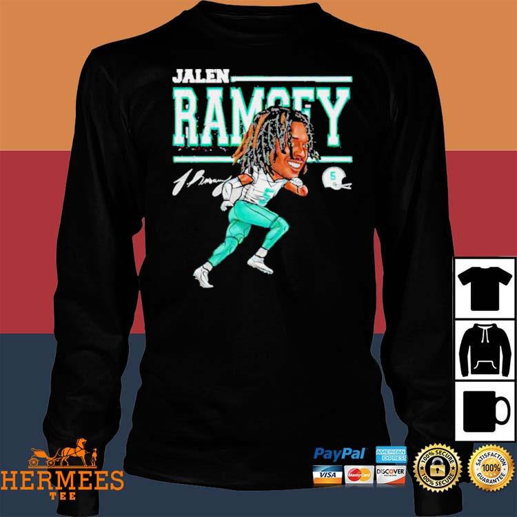 Jalen Ramsey Miami Dolphins Cartoon signature shirt - Dalatshirt