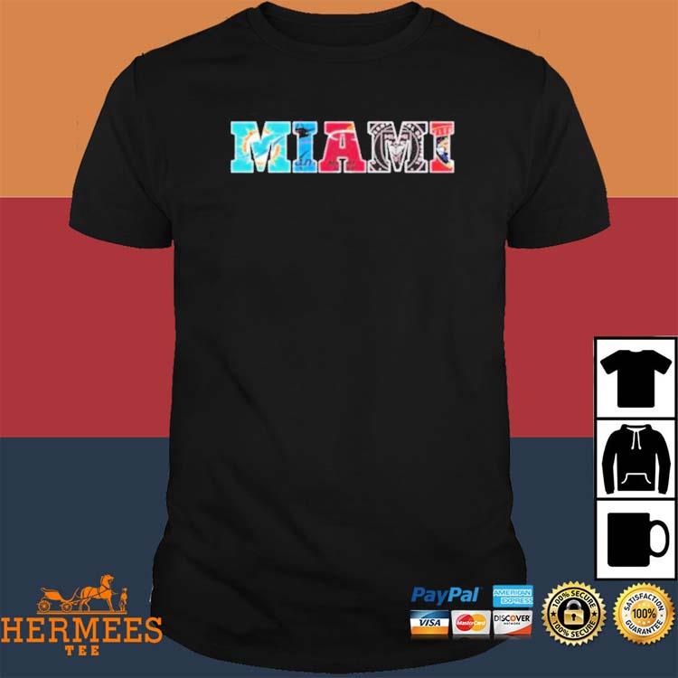 Official miami Sports Teams Signed Miami Marlins Miami Dolphins Miami Heat  Shirt, hoodie, longsleeve, sweatshirt, v-neck tee