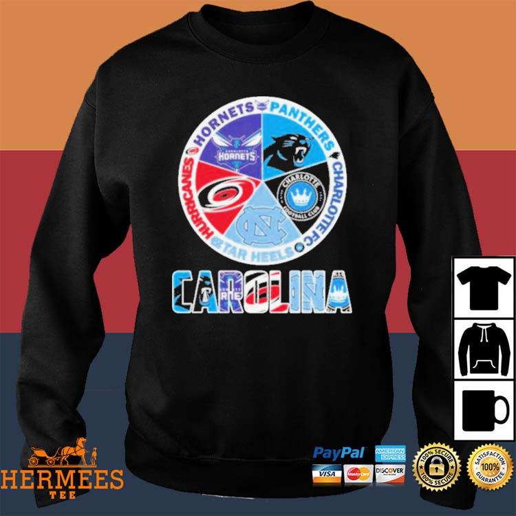 Carolina Panthers And Hurricanes Hornets Logo shirt, hoodie