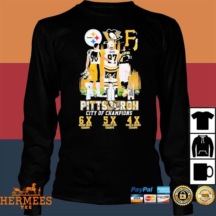 Official pittsburgh City Of Champions Steelers Penguins Pirates