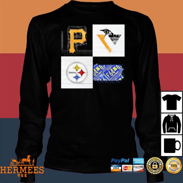 Pittsburgh sport team logos Steelers Penguins Pirates shirt, hoodie,  sweater and v-neck t-shirt