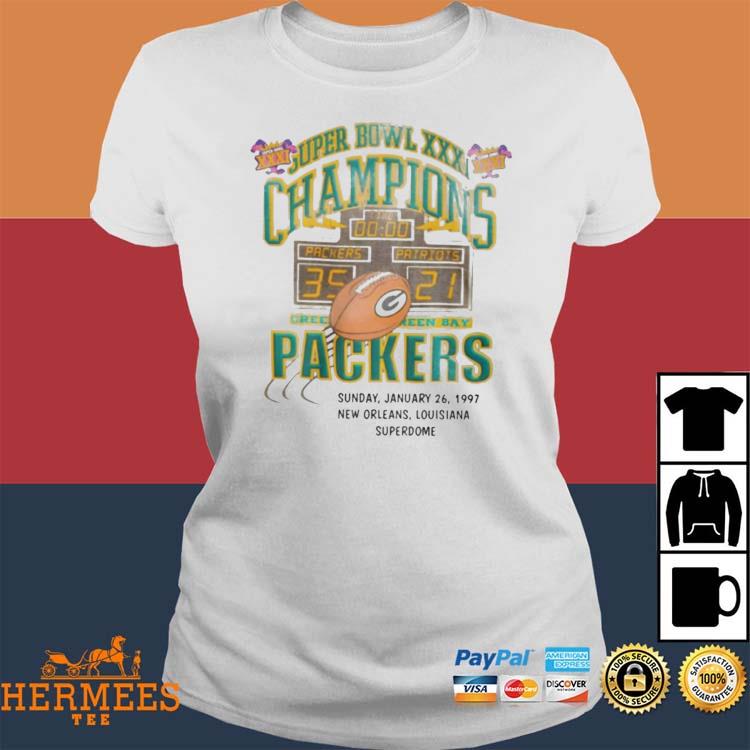 Super Bowl Xxxi Champions Packers T-Shirt, hoodie, sweater, long