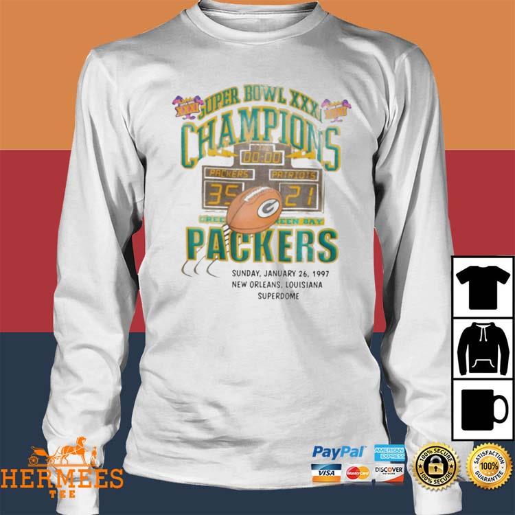 Super Bowl Xxxi Champions Packers T-Shirt, hoodie, sweater, long