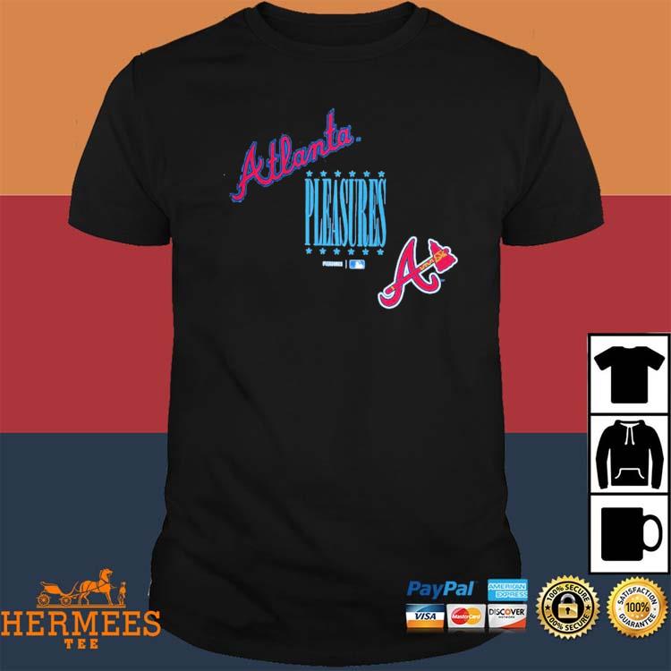 Official Atlanta Braves PLEASURES Repurpose T-Shirt, hoodie