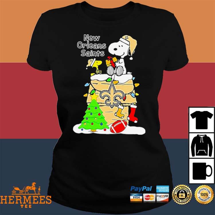 Snoopy And Friends Merry New Orleans Saints Christmas Shirt