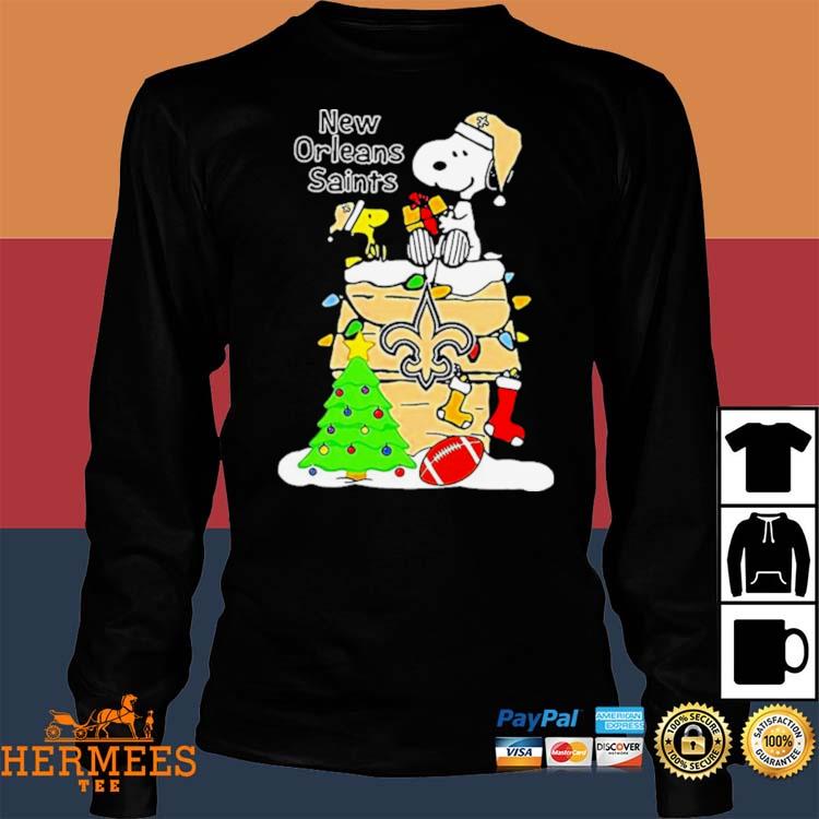 Snoopy New Orleans Saints Christmas shirt, hoodie, sweater, long sleeve and  tank top