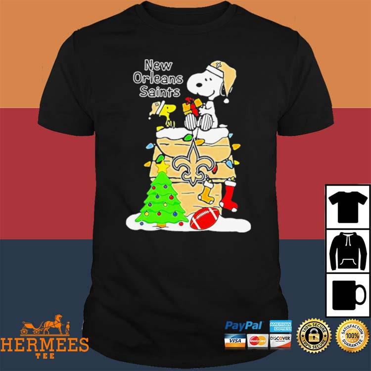 Christmas Snoopy New Orleans Saints art design T-shirt, hoodie