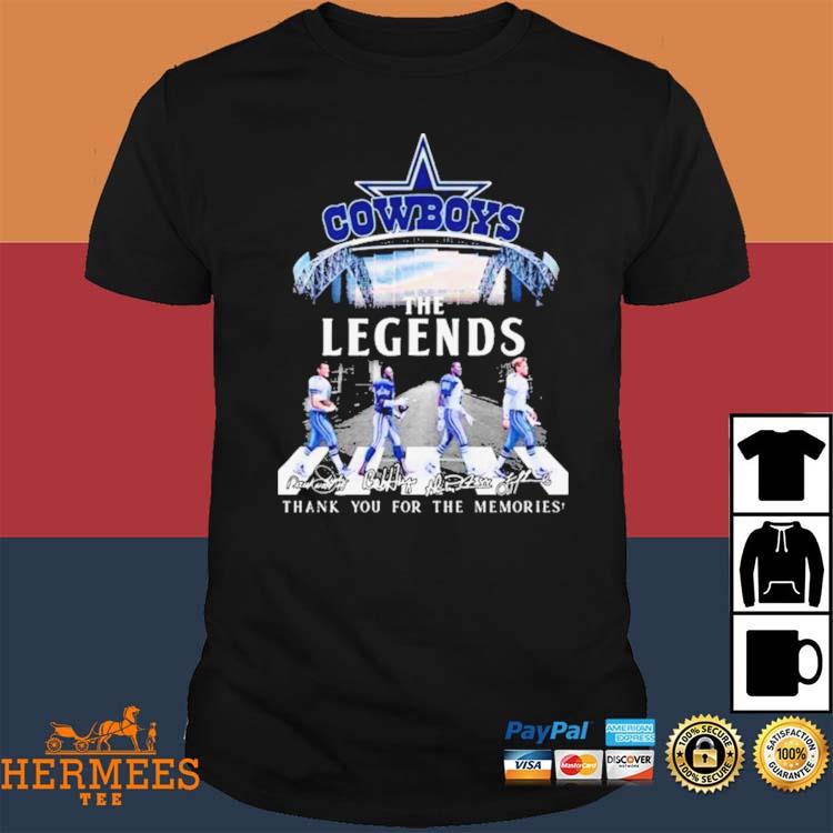 Official dallas Cowboys The Legends Thank You For The Memories Shirt,  hoodie, sweater, long sleeve and tank top