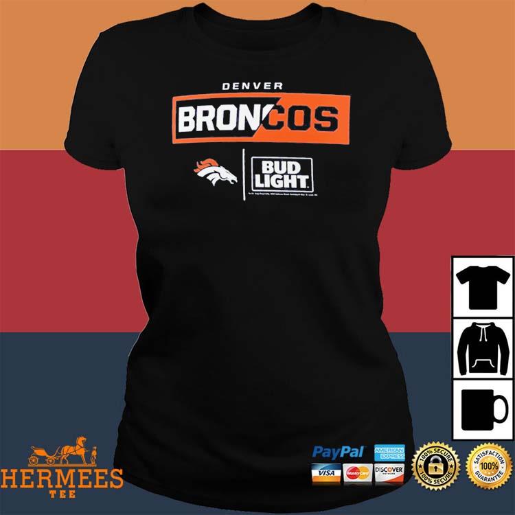 Denver Broncos Fanatics Branded Nfl X Bud Light T-shirt