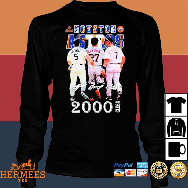 Houston Astros 2000 Hits Club Signature T-Shirt, hoodie, longsleeve,  sweatshirt, v-neck tee