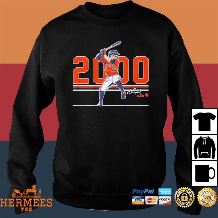 Houston Astros Jose Altuve 2000 hits shirt, hoodie, sweater and v