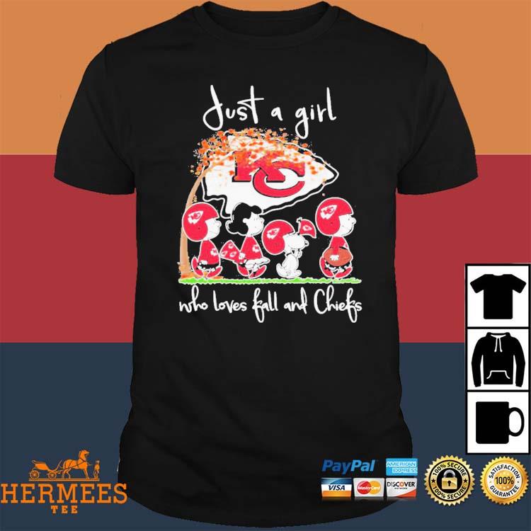 Original Just A Girl Who Loves Fall And Chiefs T-shirt,Sweater, Hoodie, And  Long Sleeved, Ladies, Tank Top