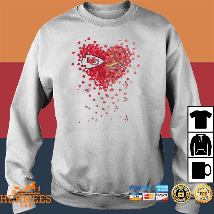 Kansas City Chiefs St. Louis Cardinals Tiny Heart Shape 2023 Shirt