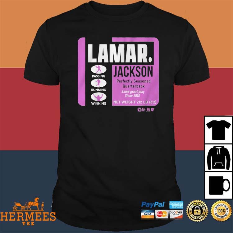 Official lamar Jackson Perfectly Seasoned Shirt, hoodie, sweater