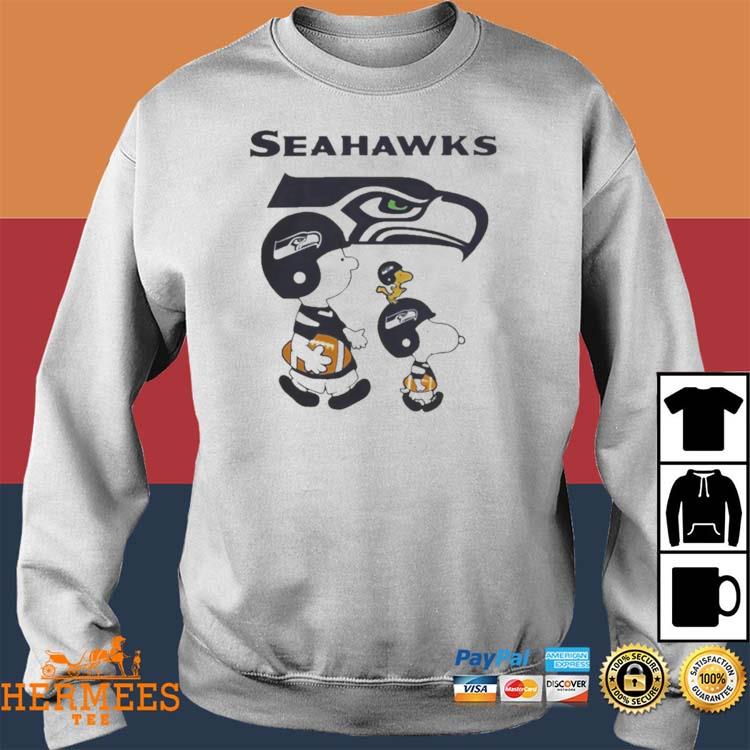 Let'S Play Football Together Snoopy Seattle Seahawks Shirt