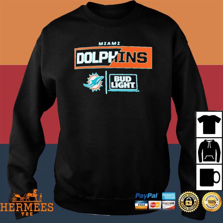 Fanatics NFL CREW Miami Dolphins Print Tshirt, Men's, Size: Medium, Sport gray heather